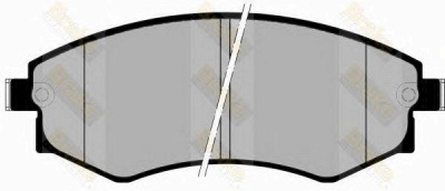 BRAKE ENGINEERING pa1655 -  Комплект тормозных колодок, дисковый тормоз